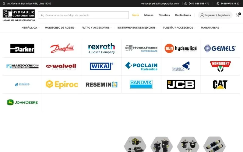 Web de Hydraulic Corporation
